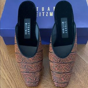 Stuart Weitzman Tapestry glider shoes new in box